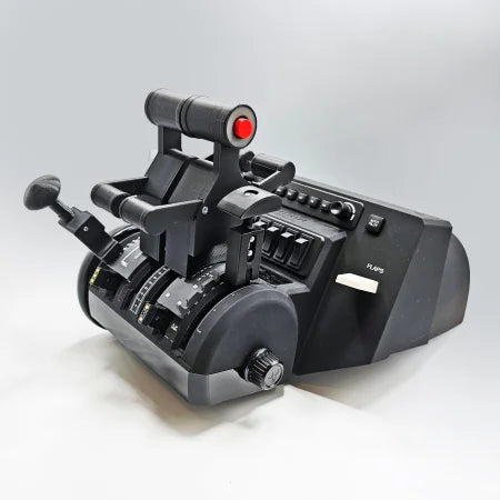 Experience realistic flight simulation with the Prodesksim Iconic First Ever Airbus A300/310 Addon Package for Honeycomb Bravo, featuring 2 functional AP/AT disc buttons and 2 reversers to replicate authentic A300/310 throttle control.