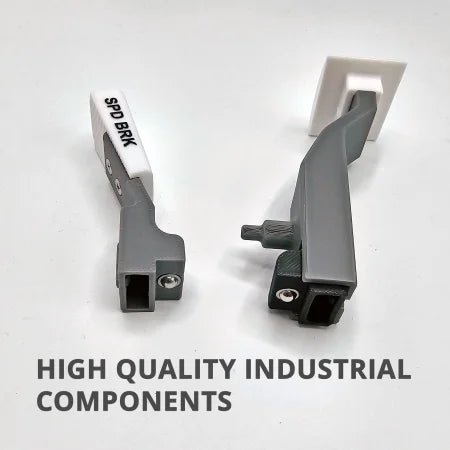 Two Prodesksim Boeing 787-8/9/10 Dual Action Detent/Spring mechanisms, featuring bolt attachments and text labels, are displayed against a light background. The text "HIGH QUALITY INDUSTRIAL COMPONENTS" is printed at the bottom, highlighting an industry-standard roller detent for enhanced durability.