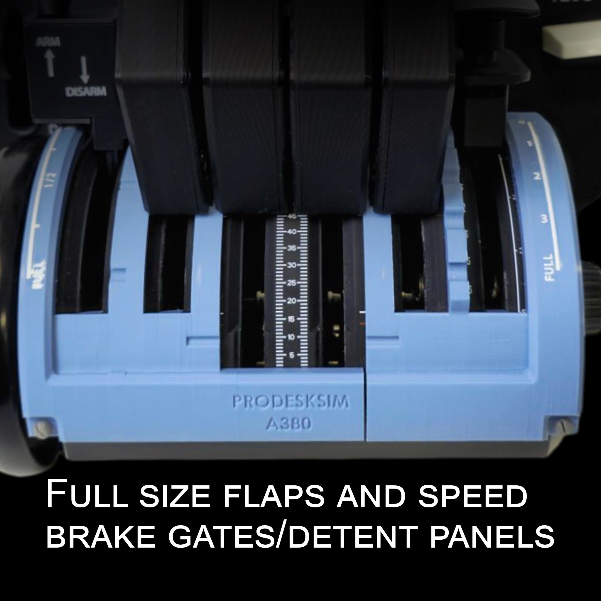 NEW! ProDeskSim Airbus A380 Advanced - 4 engine - throttle addon pack for Honeycomb Bravo, FBW A380, Flight simulator