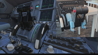 NEW! ProDeskSim Airbus A319-A321 Advanced addon/mod package for the Honeycomb Bravo throttle quadrant
