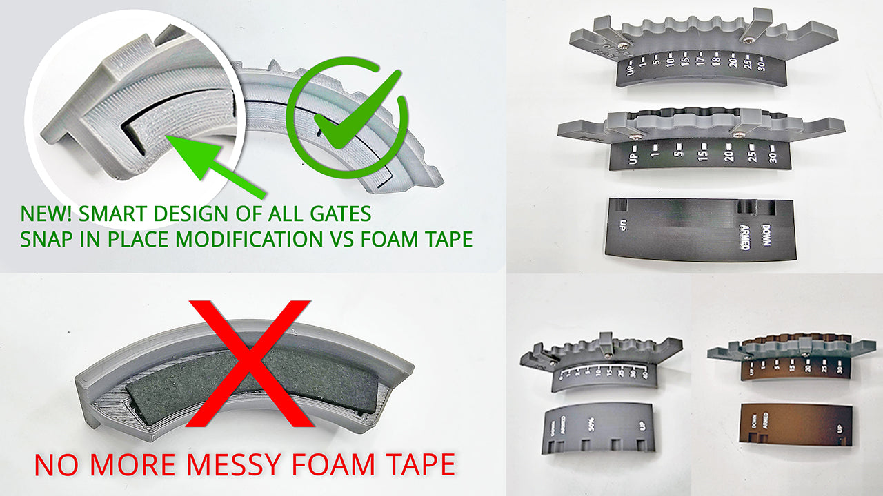 Snap in place modification vs foam tape