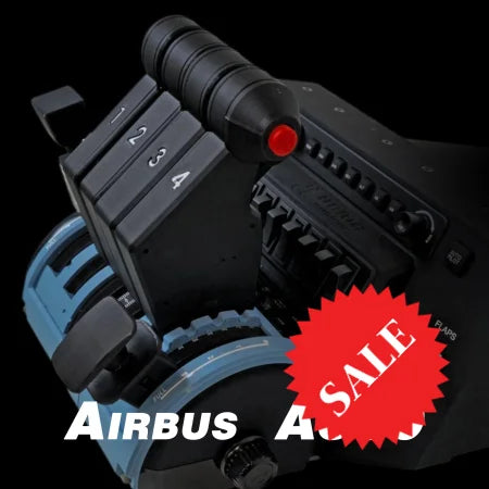 NEW! ProDeskSim Airbus A380 Advanced - 4 engine - throttle addon pack for Honeycomb Bravo, FBW A380, Flight simulator