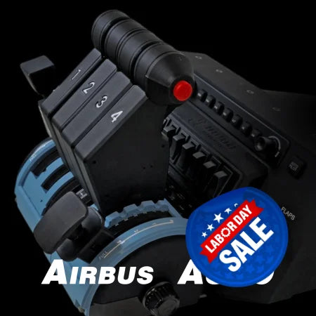 NEW! ProDeskSim Airbus A380 Advanced - 4 engine - throttle addon pack for Honeycomb Bravo, FBW A380, Flight simulator