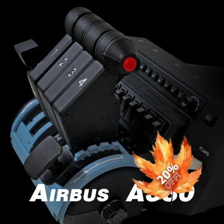 NEW! ProDeskSim Airbus A380 Advanced - 4 engine - throttle addon pack for Honeycomb Bravo, FBW A380, Flight simulator
