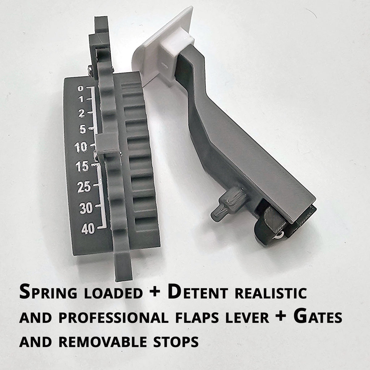 Spring Flaps Detent Realistic Flaps Lever | Detent Flaps Lever | Prodesksim