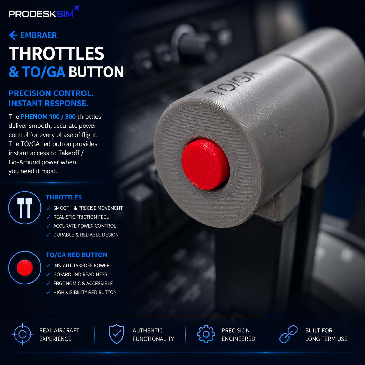 Phenom 100/300 Throttle Addon/Pack for the Honeycomb Bravo