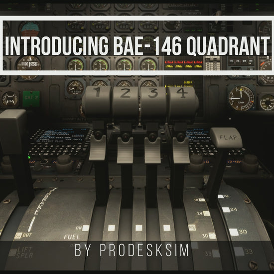 ProDeskSim's BAE146 throttle quadrant set. High quality and realistic designed based on the actual aircraft.