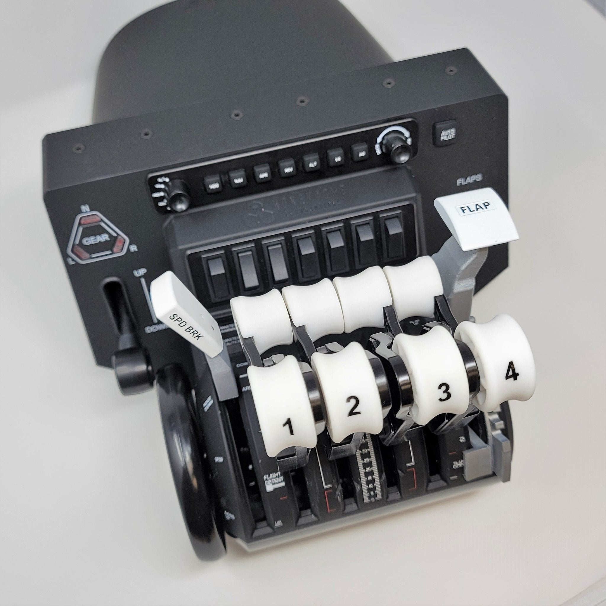 Boeing 747 Throttle quadrant addons for the Honeycomb Bravo Throttle  Quadrant